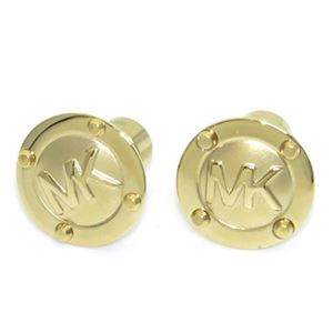 Michael Kors（マイケルコース） Logo Button Gold-Tone Earrings スタッズ ロゴ ボタン ピアス MKJ1666710