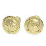 Michael Kors（マイケルコース） Logo Button Gold-Tone Earrings スタッズ ロゴ ボタン ピアス MKJ1666710
