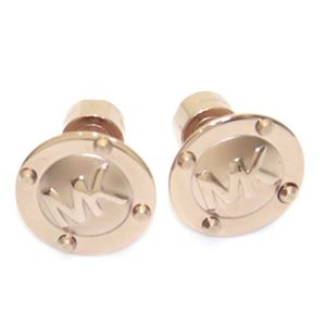 Michael Kors（マイケルコース） Logo Button Rose Gold-Tone Earrings スタッズ ロゴ ボタン ピアス MKJ2987791
