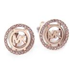 Michael Kors（マイケルコース） Pave Rose Gold-Tone Clip Earrings パヴェ ロゴ クリップ イヤリング MKJ4085791