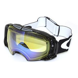 OAKLEY（オークリー） ゴーグル 57-463 AIRBRAKE Jet Black H I Yellow + Dark Grey スペアレンズ 専用ゴーグルケース付属
