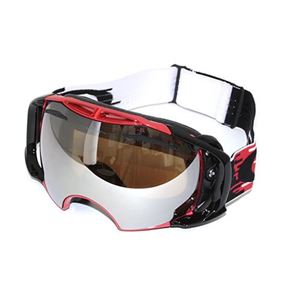 OAKLEY（オークリー） ゴーグル 59-123 AIRBRAKE Hyperdrive Red-Blk Black Irid + Persimmon スペアレンズ 専用ゴーグルケース付属
