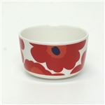 marimekko（マリメッコ） UNIKKO BOWL ウニッコ柄 ボウル 250ml デザートやサラダなどを入れるのに便利 ホワイト×レッド 63432 1 White／Red
