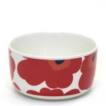 marimekko（マリメッコ） UNIKKO BOWL ウニッコ柄 ボウル 500ml スープやサラダなどを入れるのに便利 ホワイト×レッド 63433-001 White／Red