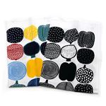 marimekko（マリメッコ） KOMPOTTI TEA TOWEL 47X70cm 2PCS コンポッティ フルーツモチーフ ティータオル キッチンクロス 2枚セット 66954 101 multicolour／black／white