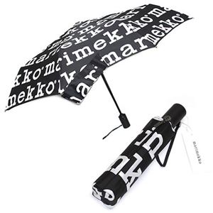 marimekko（マリメッコ） MARILOGO AOC AUTO-OPEN／CLOSE LUX マリメッコロゴ ワンタッチ オートオープン 折りたたみ傘 アンブレラ 41400 910 black／white