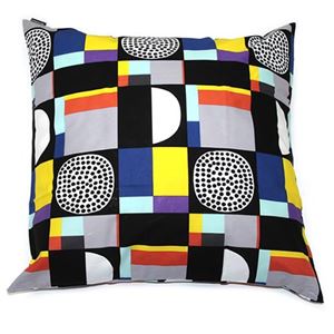 marimekko（マリメッコ） KONTTI CUSHION COVER 50X50cm コンッティ 幾何学模様 クッションカバー 67031 920 black／yellow／grey／mint