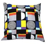 marimekko（マリメッコ） KONTTI CUSHION COVER 50X50cm コンッティ 幾何学模様 クッションカバー 67031 920 black／yellow／grey／mint