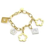 MARC BY MARC JACOBS（マークバイマークジェイコブス） M0006516-716 ORO MULTI Diamond and Daisy Chain Bracelet ダイアモンド＆デイジー ラインストーン チェーン ブレスレット