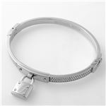 Michael Kors（マイケルコース） MICHAEL KORS パドロックチャーム パヴェ バングル／ブレスレット Pave PadLock Silver-Tone Bracelet MKJ3019040 バングル
