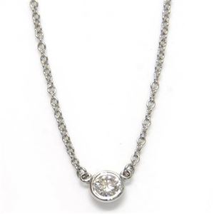 Tiffany（ティファニー） ダイヤモンド バイ ザ ヤード゛ ペンダント ネックレス 0.12ct 16in PT プラチナ 24834255