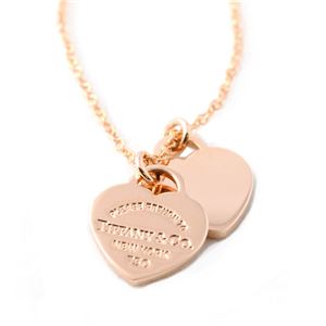 Tiffany（ティファニー） 34790884 RTT リターン トゥ ティファニ ミニ 2ハート ダブルハート ペンダント ネックレス 18KRG 16in