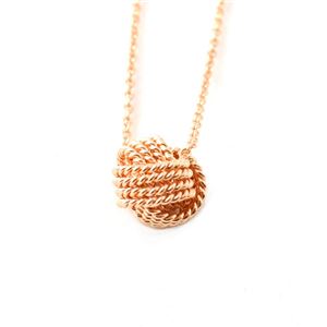 Tiffany（ティファニー） 33278934 ツイスト ワイヤー ノット ペンダント ネックレス 16in 18KRG