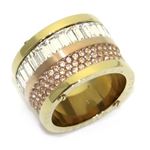 Michael Kors（マイケルコース） Pave Two-Tone Barrel Ring パヴェ バレルリング サイズ7 （日本サイズ14号） MKJ1907931／7