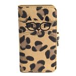 Anello（アネロ） ZU-M0205-LEO おすましメガネ猫 ジョセフィーヌ iPhone6・6s専用 手帳型ケース スマートフォン スマホケース アイフォンカバー