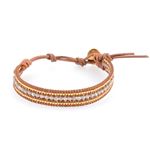 CHAN LUU（チャンルー） BG-4560 M LAB／N BRW 1ラップブレスレット ラブラドライト ゴールドビーズ ミックス