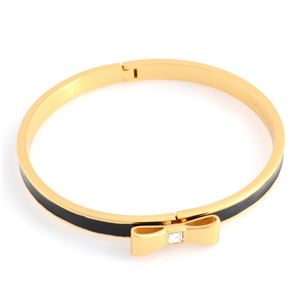KATE SPADE（ケイトスペード） WBRUB228-001 Black リボンモチーフ バングル