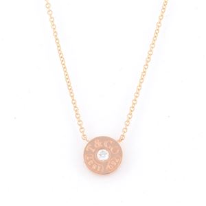 Tiffany（ティファニー） 33286007 1837 サークル ペンダント ダイアモンド 16in 18KRG ネックレス