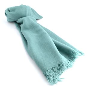 CHAN LUU（チャンルー） BRH-SC-140 Mineral Blue カシミア＆シルクスカーフ マフラー 大判ストール