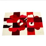 marimekko（マリメッコ） 67476 130 white／red／pink RUUTU-UNIKKO TEA TOWEL ティータオル キッチンクロス
