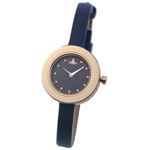 Vivienne Westwood（ヴィヴィアンウエストウッド） VV097NVNV 可愛いラメダイヤル、レディス・レザーストラップ・ウオッチ