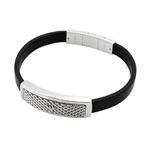 EMPORIO ARMANI（エンポリオアルマーニ）EGS2139040 イーグルロゴ メンズ レザー ブレスレット
