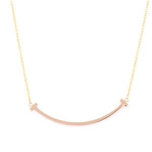 Tiffany＆CO（ティファニー）35189432 Tiffany T スマイル ペンダント ミニ 18KRG ネックレス