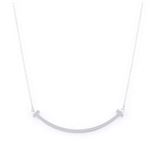 Tiffany＆CO（ティファニー）35189424 Tiffany T スマイル ペンダント ミニ 18KWG ネックレス