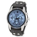 FOSSIL（フォッシル）バイカースタイルのレザーブレス。メンズクロノグラフ・ウオッチ CH2564