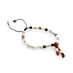 CHAN LUU（チャンルー） BSM-1630 WHT MIX メンズ シングルブレスレット Pull Tie ホワイトミックスビーズ