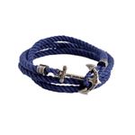 KIEL JAMES PATRICK（キールジェイムスパトリック） LH-6001-S New Arrivals Sailing Camp アンカーモチーフ 3連 ロープブレスレット ユニセックス