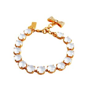 KATE SPADE（ケイトスペード） WBRUB814-425 Light Blue リボンチャーム付 スワロフスキークリスタル ブレスレット Fancy That Bracelet