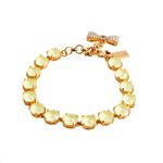 KATE SPADE（ケイトスペード） WBRUB814-797 Light Yellow リボンチャーム付 スワロフスキークリスタル ブレスレット Fancy That Bracelet