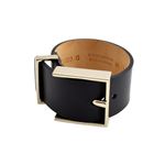 MAISON BOINET（メゾンボワネ） 95009G 79 4 Black M ベルトタイプ レザー ブレスレット バングル 30mm