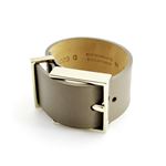 MAISON BOINET（メゾンボワネ） 95009G 79 77 Qabardine M ベルトタイプ レザー ブレスレット バングル 30mm