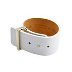 MAISON BOINET（メゾンボワネ） 95080G 79 9 White M ベルトタイプ レザー ブレスレット バングル 30mm
