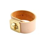 MAISON BOINET（メゾンボワネ） 95017G 79 71 Salmon M ヒネリ金具 レザー ブレスレット バングル 30mm