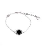 MARC JACOBS（マークジェイコブス） M0008540-068 Black/Argento ロゴ ディスク エナメル ブレスレット Logo Disc Enamel Bracelet