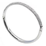 Swarovski（スワロフスキー） 5032846 Stone Mini クリスタル パヴェ バングル Mサイズ