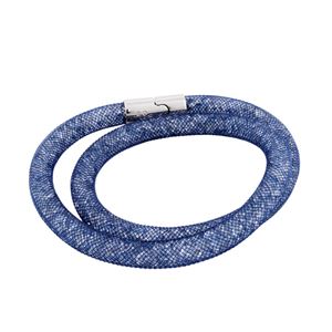 Swarovski（スワロフスキー） 5184173 Stardust Blush Blue Double スターダスト ダブルラップ 2重巻タイプ ブラッシュ・クリスタル ブレスレット Sサイズ