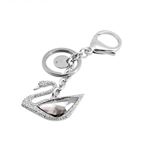 Swarovski（スワロフスキー） 5201631 Swan Bag Charm スワンモチーフ エクスクルーシブカット クリスタル キーリング バッグチャーム
