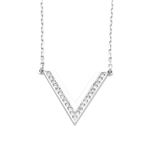 Swarovski（スワロフスキー） 5140832 Delta Small V型 クリスタルパヴェ ペンダント ネックレス