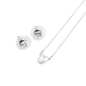 Swarovski（スワロフスキー） 5218461 Attract Heart ハート クリスタル ネックレス＆ピアスセット