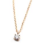 Tiffany（ティファニー） ソリティア ダイヤモンドペンダント・ネックレス 0.17ct 16in 18KRG 30223942