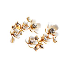 KATE SPADE（ケイトスペード） WBRUB996-194 White Multi ビジュー×フラワー イヤーピン イヤーカフ Pretty Petals Ear Pin