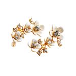 KATE SPADE（ケイトスペード） WBRUB996-194 White Multi ビジュー×フラワー イヤーピン イヤーカフ Pretty Petals Ear Pin