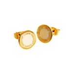 MARC JACOBS（マークジェイコブス） M0008544-106 Cream ロゴ ディスク エナメル スタッド ピアス Logo Disc Enamel Studs