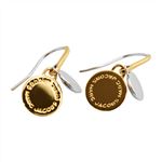 MARC JACOBS（マークジェイコブス） M0008536-716 Oro Multi Mixed Metal Logo Disc Earrings ロゴ ディスク ミックス メタル ピアス