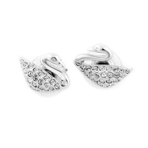Swarovski（スワロフスキー） 1116357 Swan スワンモチーフ クリスタルパヴェ ピアス