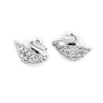 Swarovski（スワロフスキー） 1116357 Swan スワンモチーフ クリスタルパヴェ ピアス